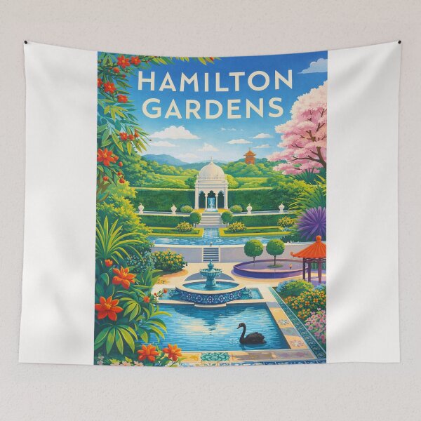 Item preview, Hamilton Gardens Formal Courtyard with Reflecting Pools and Domed Pavilion in Waikato Region, New Zealand designed and sold by Places On Earth.