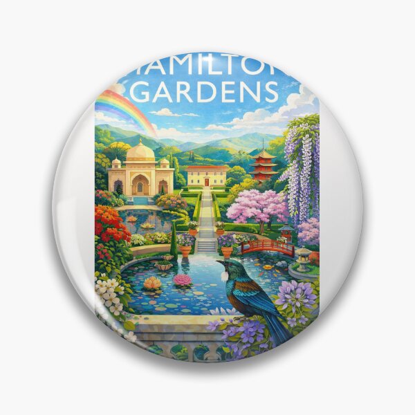 Item preview, Hamilton Gardens’ International Garden Collection with Pagodas and Water Lily Pond in Hamilton, Waikato Region, New Zealand designed and sold by Places On Earth.