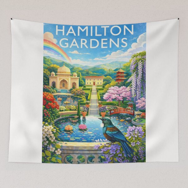 Item preview, Hamilton Gardens’ International Garden Collection with Pagodas and Water Lily Pond in Hamilton, Waikato Region, New Zealand designed and sold by Places On Earth.