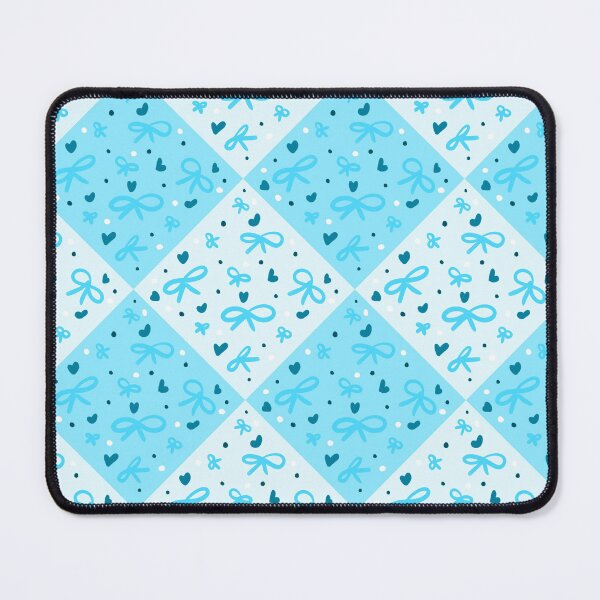 Item preview, Cute bows heart polka dots in blue pattern designed and sold by Mariecobiz.