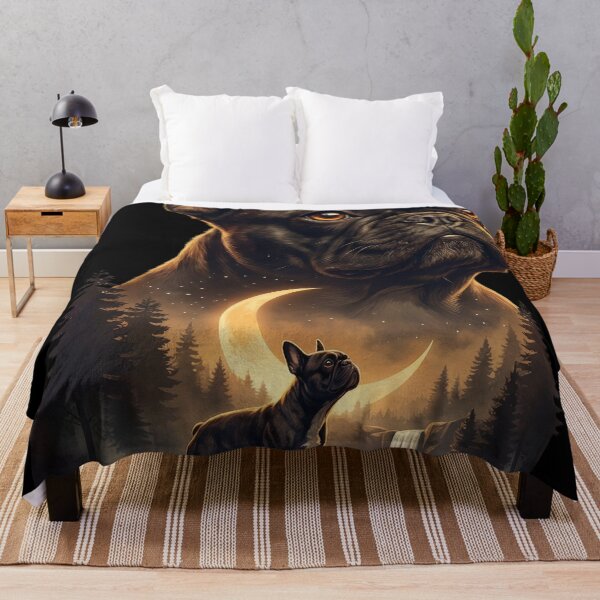 Item preview, Vintage 90S French Bulldog Howling At The Moon designed and sold by Stotee.