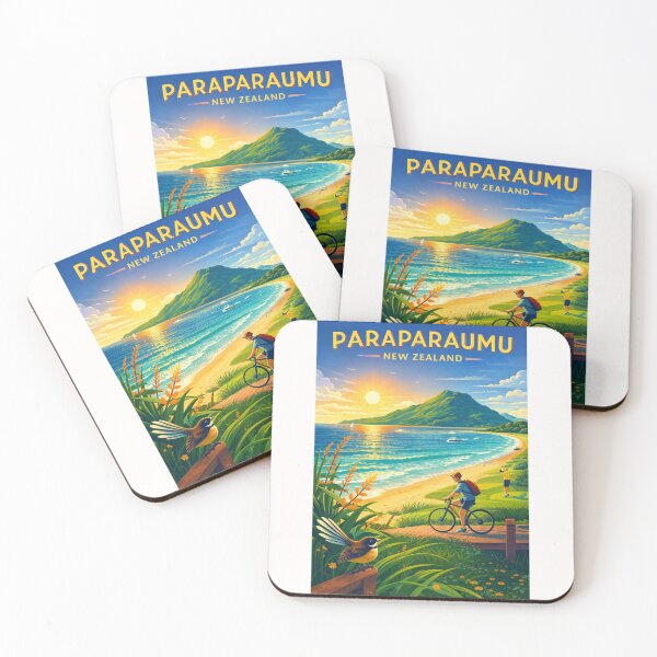 Item preview, Paraparaumu Beach and Coastal Track with Kapiti Island in View, Kāpiti Coast District, New Zealand designed and sold by Places On Earth.