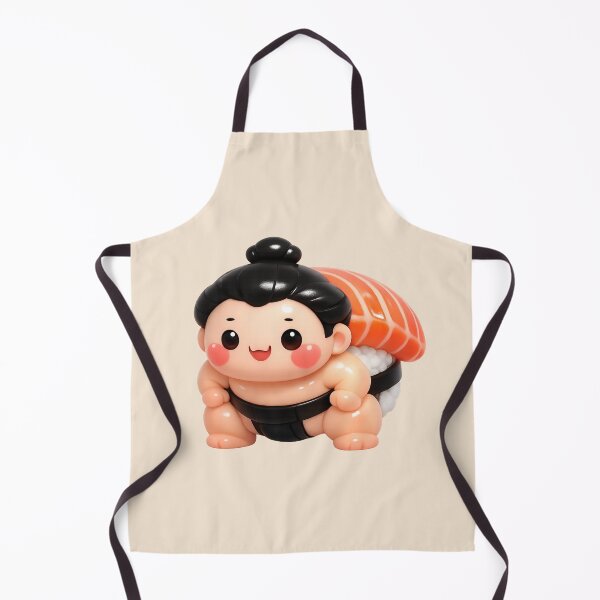 Item preview, Cute Sushi Sumo | Kawaii Fun Salmon Nigiri Sushi Character designed and sold by Moons Studio.