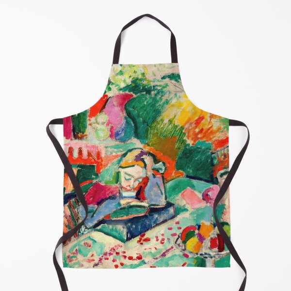 Item preview, Interior With Young Girl Reading by Henri Matisse: Vibrant Fauvist Interior Poster designed and sold by artofuniverse.