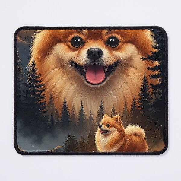 Item preview, Vintage 90S Pomeranian Howling At The Moon designed and sold by Stotee.