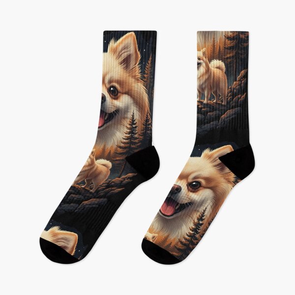 Item preview, Vintage 90S Pomeranian Howling At The Moon designed and sold by Stotee.