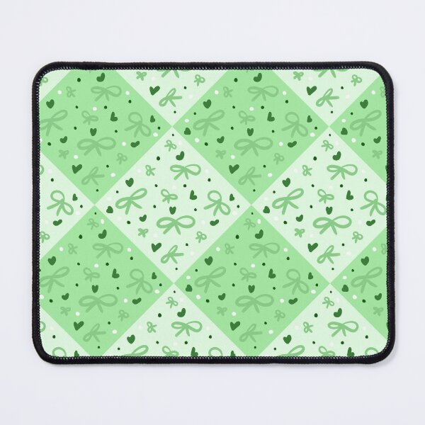 Item preview, Cute bows heart polka dots in green pattern designed and sold by Mariecobiz.