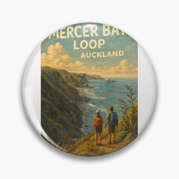 Item preview, Mercer Bay Loop Cliffside Trail with Tasman Sea Views in Waitākere Ranges, Auckland Region, New Zealand designed and sold by Places On Earth.