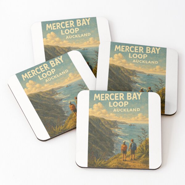 Item preview, Mercer Bay Loop Cliffside Trail with Tasman Sea Views in Waitākere Ranges, Auckland Region, New Zealand designed and sold by Places On Earth.