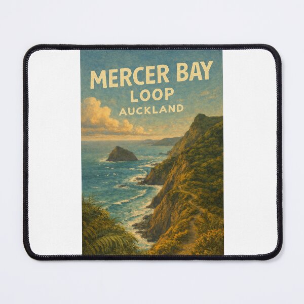 Item preview, Mercer Bay Loop Coastal Path with Cliffs and Tasman Sea in Waitākere Ranges, Auckland, New Zealand designed and sold by Places On Earth.