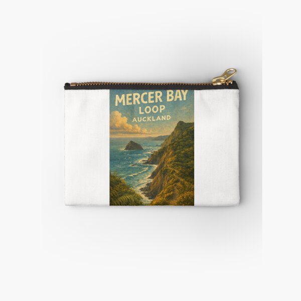 Item preview, Mercer Bay Loop Coastal Path with Cliffs and Tasman Sea in Waitākere Ranges, Auckland, New Zealand designed and sold by Places On Earth.