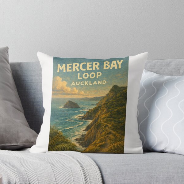 Item preview, Mercer Bay Loop Coastal Path with Cliffs and Tasman Sea in Waitākere Ranges, Auckland, New Zealand designed and sold by Places On Earth.
