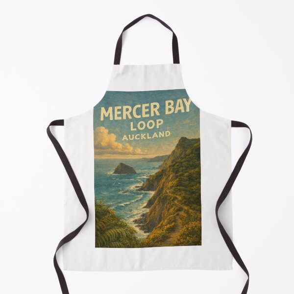 Item preview, Mercer Bay Loop Coastal Path with Cliffs and Tasman Sea in Waitākere Ranges, Auckland, New Zealand designed and sold by Places On Earth.