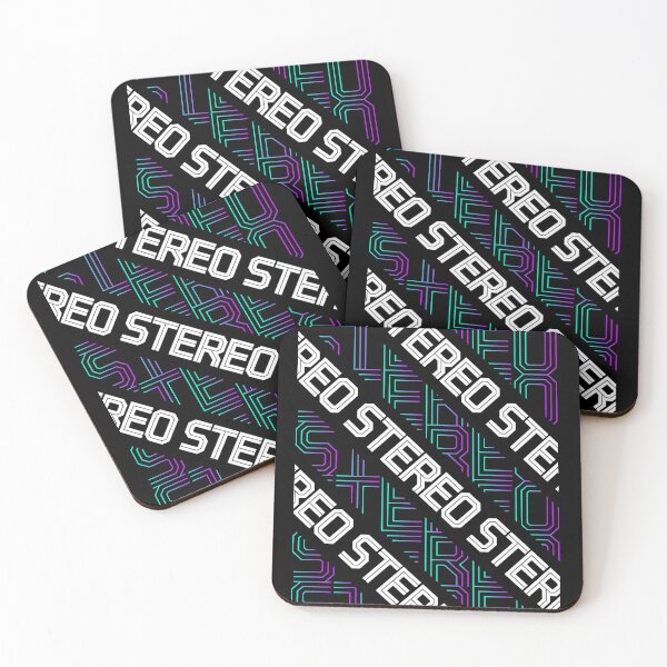 Item preview, Stereo Neon Typography Pattern – Retro Synthwave Music Graphic designed and sold by Stotee.
