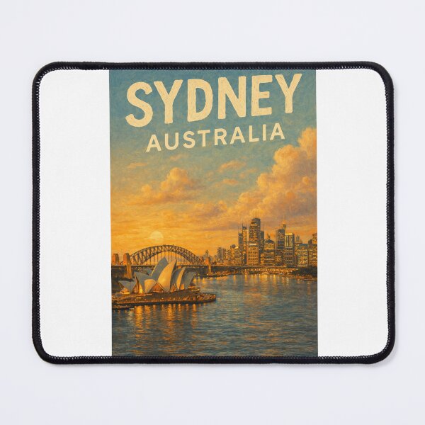 Item preview, Sydney Harbour View at Sunset with Opera House, Harbour Bridge, and CBD Skyline in New South Wales, Australia designed and sold by Aryabek.