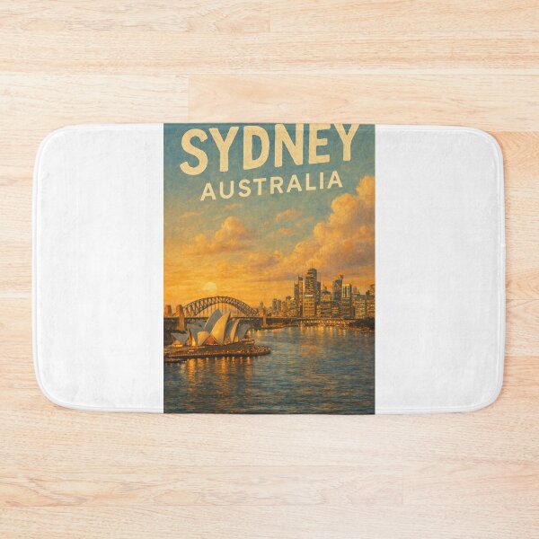 Item preview, Sydney Harbour View at Sunset with Opera House, Harbour Bridge, and CBD Skyline in New South Wales, Australia designed and sold by Aryabek.