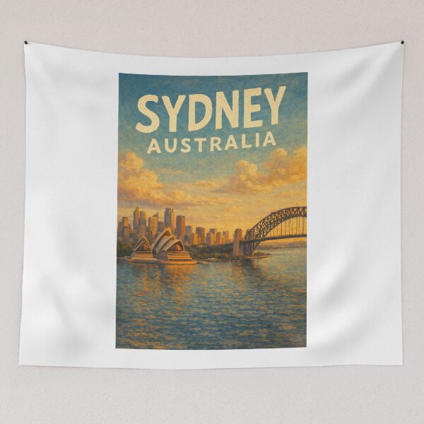 Item preview, Sydney Harbour Panorama with Opera House, Harbour Bridge, and Downtown Skyline in New South Wales, Australia designed and sold by Aryabek.