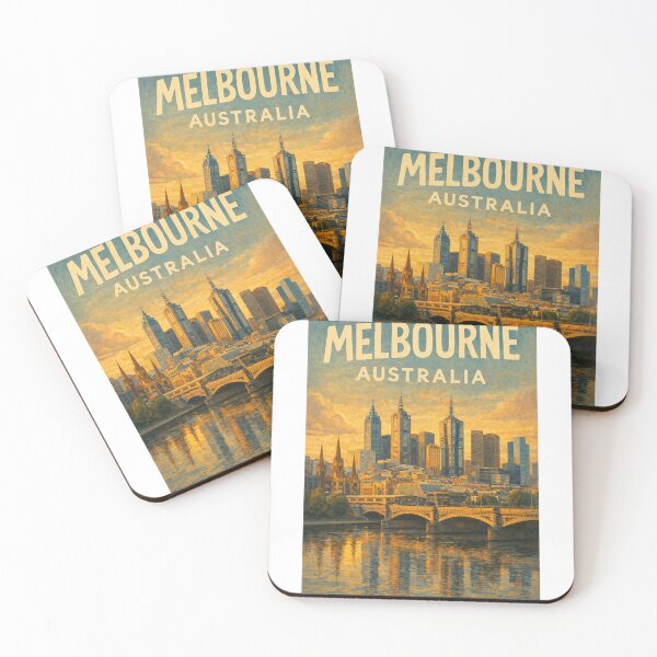 Item preview, Melbourne Skyline at Dusk with Flinders Street Station, Princes Bridge, and City Centre in Victoria, Australia designed and sold by Aryabek.
