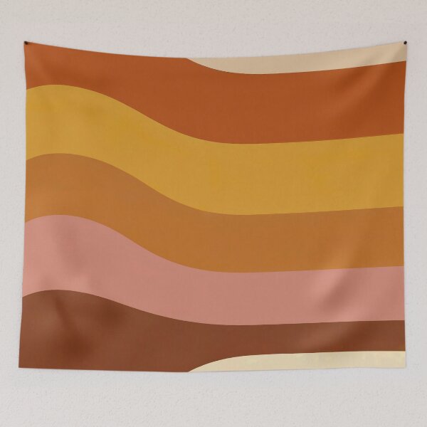 Item preview, Mid Century Modern Sunset Stripes | Retro California Earth Tone Seamless Pattern designed and sold by Tamas Das.