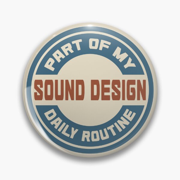Item preview, Sound Design – Part of My Daily Routine Retro Logo designed and sold by MOCOPOCO.