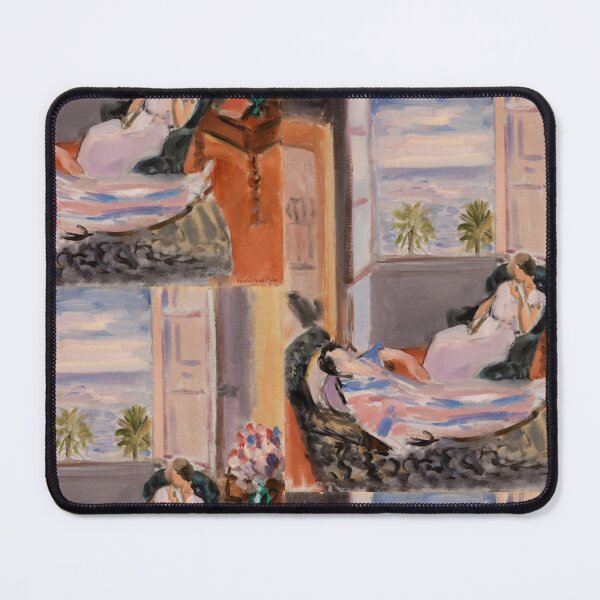Item preview, Interior With Two Figures Open Window by Henri Matisse: Coastal Fauvist Poster designed and sold by artofuniverse.