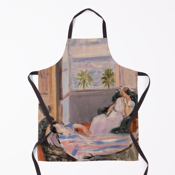 Item preview, Interior With Two Figures Open Window by Henri Matisse: Coastal Fauvist Poster designed and sold by artofuniverse.