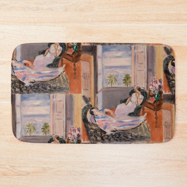 Item preview, Interior With Two Figures Open Window by Henri Matisse: Coastal Fauvist Poster designed and sold by artofuniverse.