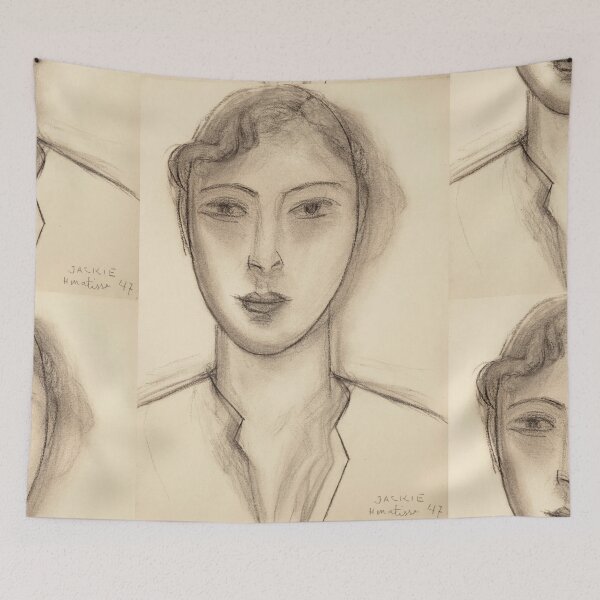 Item preview, Jackie by Henri Matisse: Modernist Line Portrait Fine Art Print designed and sold by artofuniverse.
