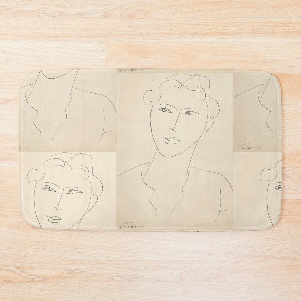 Item preview, Jacky by Henri Matisse: Minimalist Line Portrait Poster designed and sold by artofuniverse.