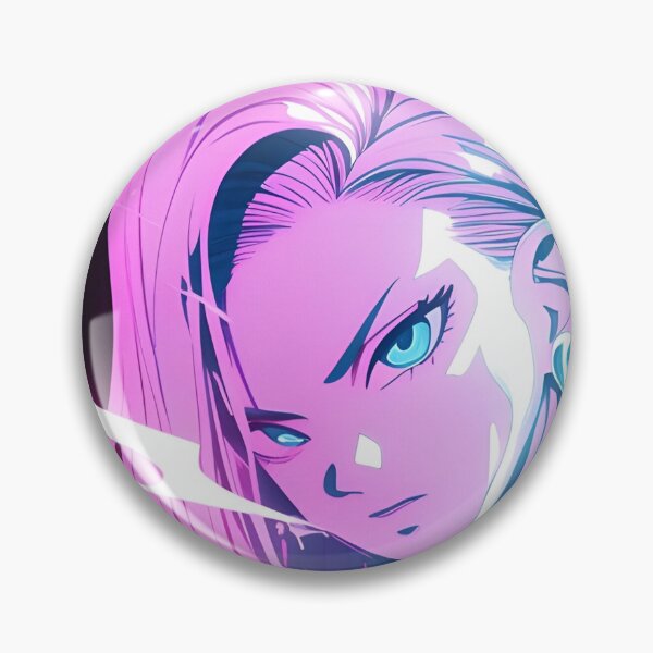 Item preview, Neon Cyber Anime Girl with Electric Energy Glow designed and sold by Dyan4.