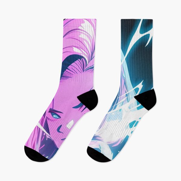 Item preview, Neon Cyber Anime Girl with Electric Energy Glow designed and sold by Dyan4.