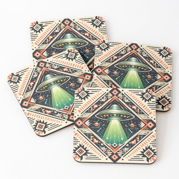 Item preview, ufo and navajo pattern designed and sold by Dogandesighn.