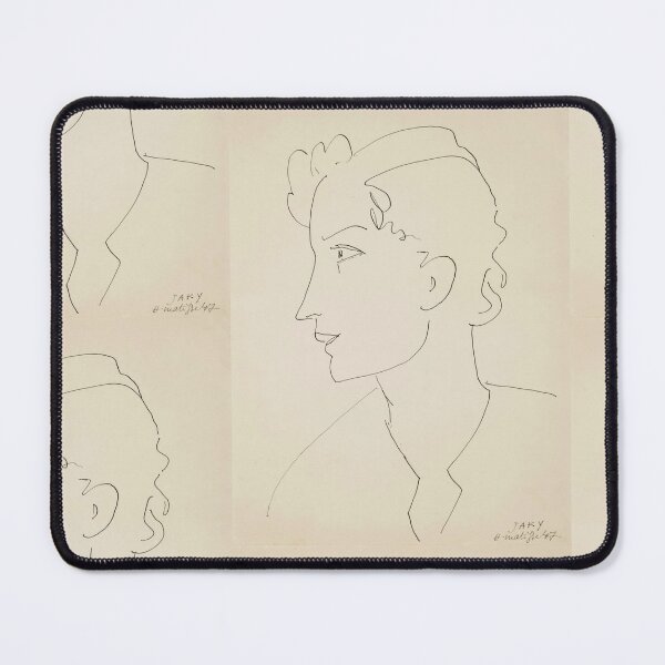 Item preview, Jaky by Henri Matisse: Minimalist Line Portrait Fine Art Print designed and sold by artofuniverse.