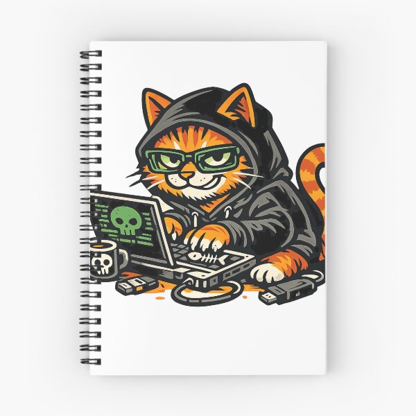 Item preview, Orange Hacker Cat — Debug Mode designed and sold by jojokrap-2023.