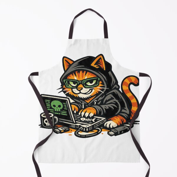 Item preview, Orange Hacker Cat — Debug Mode designed and sold by jojokrap-2023.