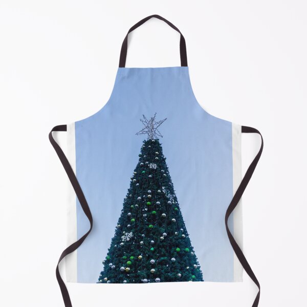 Item preview, Grand Outdoor Christmas Tree Adorned With Ornaments And Snowflakes In Front Of Historic Buildings designed and sold by Nmallia.
