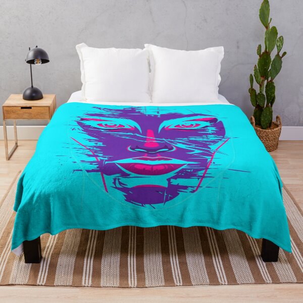 Item preview, Cyberpunk Glitch Art Neon Portrait 2026 designed and sold by MarCinu Art.