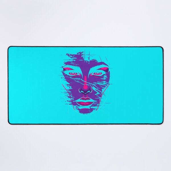 Item preview, Cyberpunk Glitch Art Neon Portrait 2026 designed and sold by MarCinu Art.