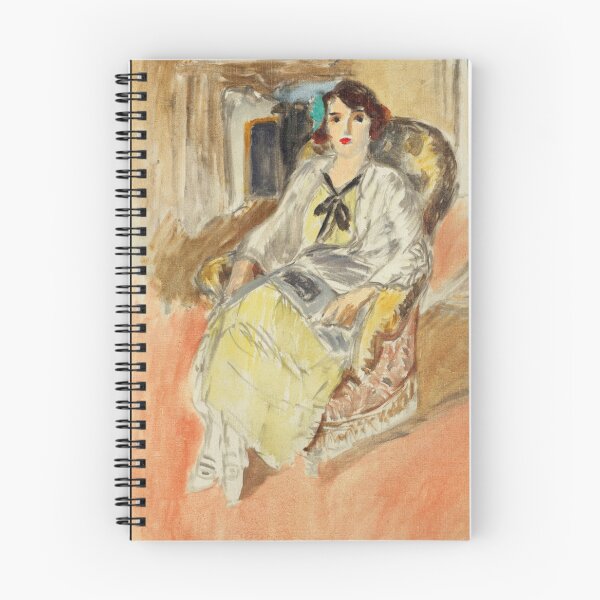 Item preview, Jeune Fille Assise Robe Jaune by Henri Matisse: Modern Fauvist Portrait Poster designed and sold by artofuniverse.