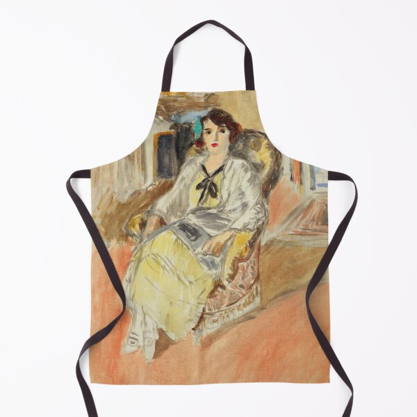 Item preview, Jeune Fille Assise Robe Jaune by Henri Matisse: Modern Fauvist Portrait Poster designed and sold by artofuniverse.