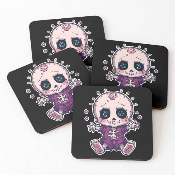 Item preview, Crystal Pin Voodoo Doll – Creepy Cute Gothic Baby Skeleton designed and sold by LintonGriffin.