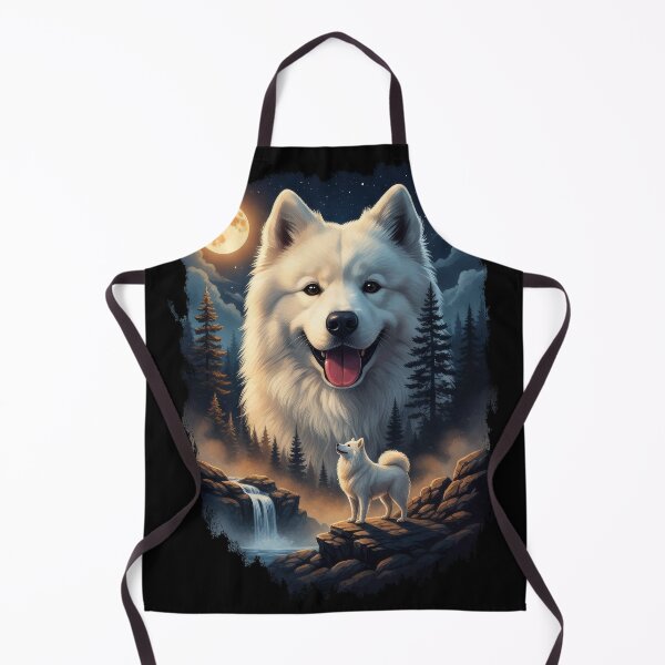Item preview, Vintage 90S Samoyed Howling At The Moon designed and sold by Stotee.