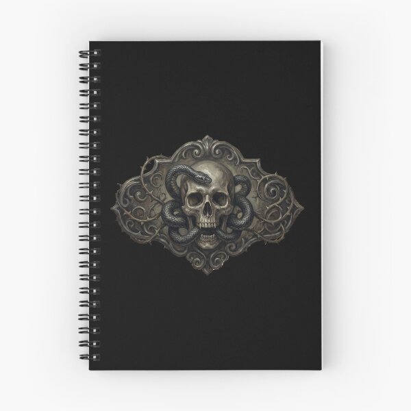 Item preview, Gothic Skull and Black Serpent – Dark Baroque Occult Tattoo Art designed and sold by cr6zym1nd.