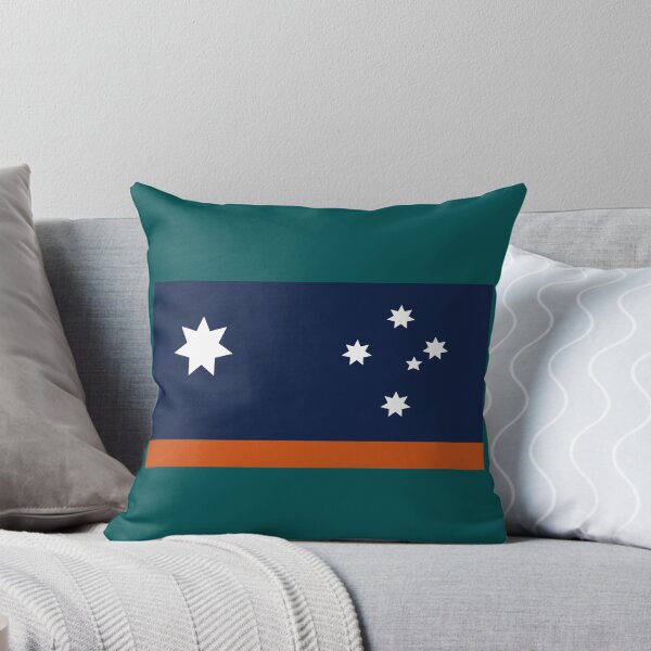Item preview, Alternative Australia Flag ochre blue designed and sold by Kangaroo Sun.