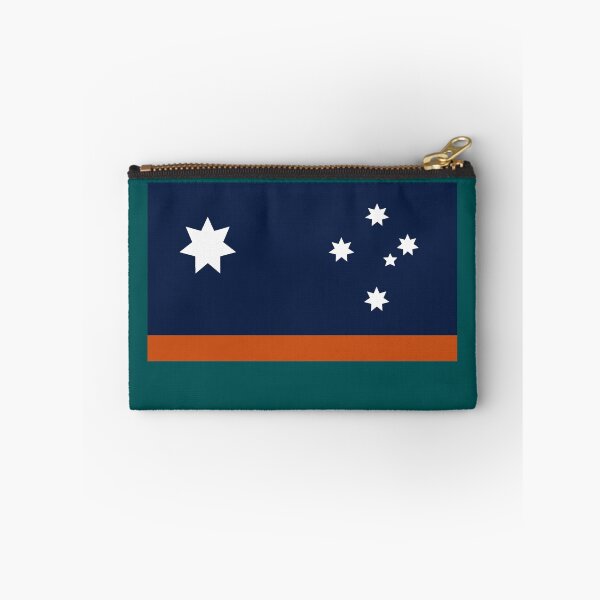 Item preview, Alternative Australia Flag ochre blue designed and sold by Kangaroo Sun.