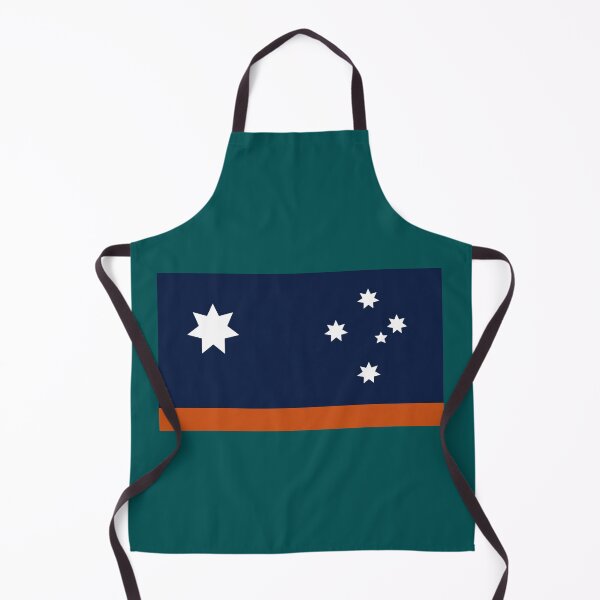 Item preview, Alternative Australia Flag ochre blue designed and sold by Kangaroo Sun.