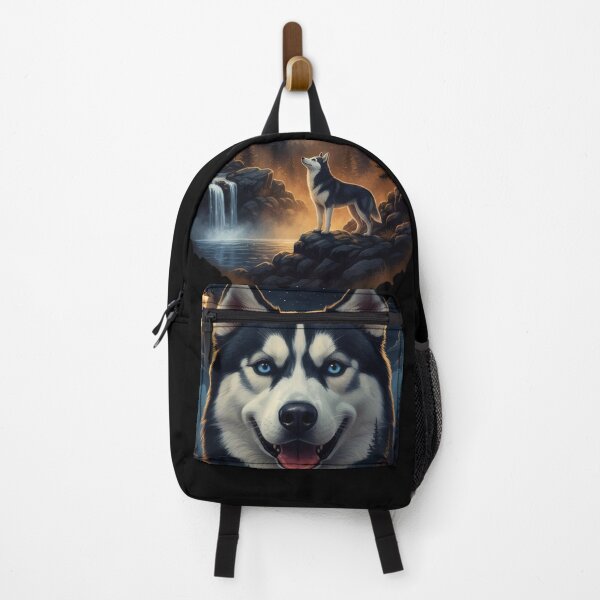 Item preview, Vintage 90S Siberian Husky Howling At The Moon designed and sold by Stotee.