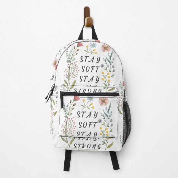 Item preview, Stay Soft Stay Strong – Watercolor Floral Wreath designed and sold by Angellacelin.