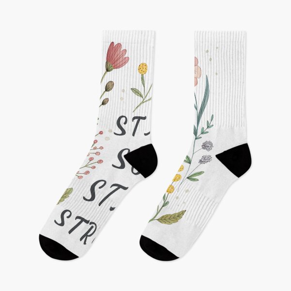 Item preview, Stay Soft Stay Strong – Watercolor Floral Wreath designed and sold by Angellacelin.