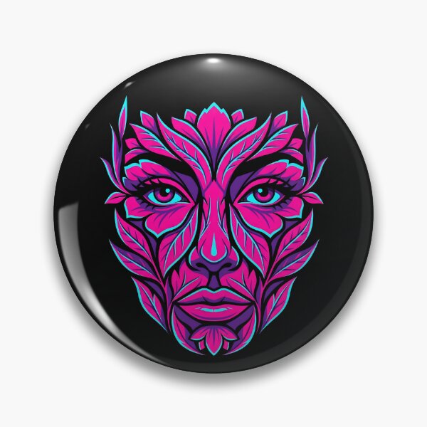 Item preview, Bioluminescent Neon Nature Face Mask Aesthetic 2026 designed and sold by MarCinu Art.
